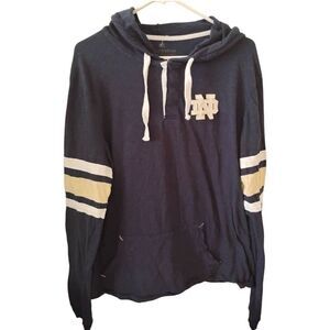 Men's Colosseum Notre‎ Dame Fighting Irish Hoodie Tee Size XL